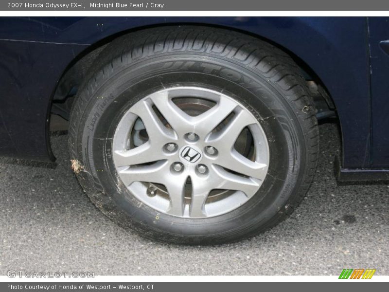 Midnight Blue Pearl / Gray 2007 Honda Odyssey EX-L