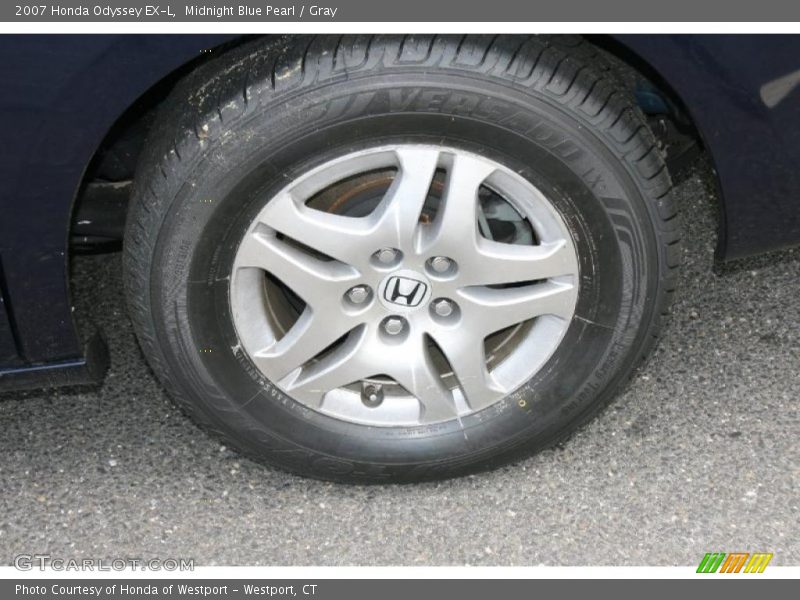 Midnight Blue Pearl / Gray 2007 Honda Odyssey EX-L