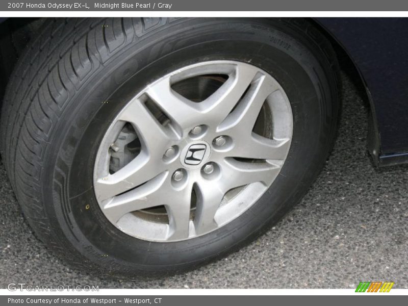 Midnight Blue Pearl / Gray 2007 Honda Odyssey EX-L