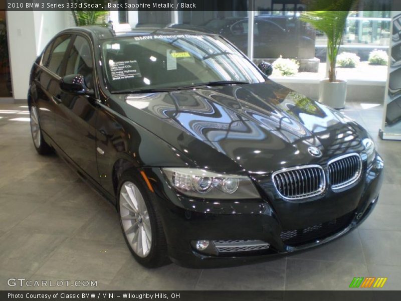 Black Sapphire Metallic / Black 2010 BMW 3 Series 335d Sedan