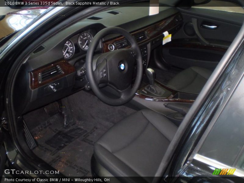 Black Sapphire Metallic / Black 2010 BMW 3 Series 335d Sedan