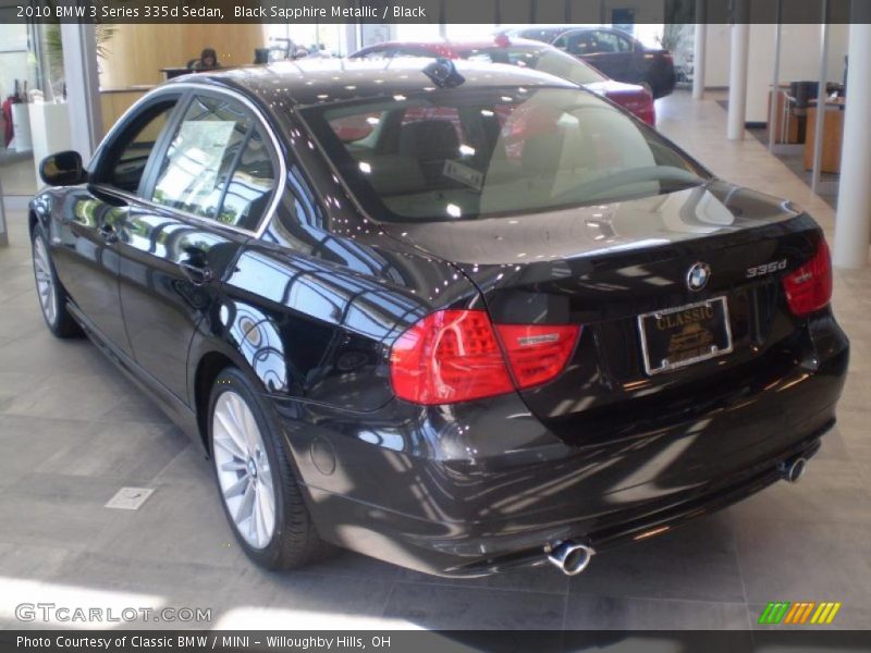 Black Sapphire Metallic / Black 2010 BMW 3 Series 335d Sedan