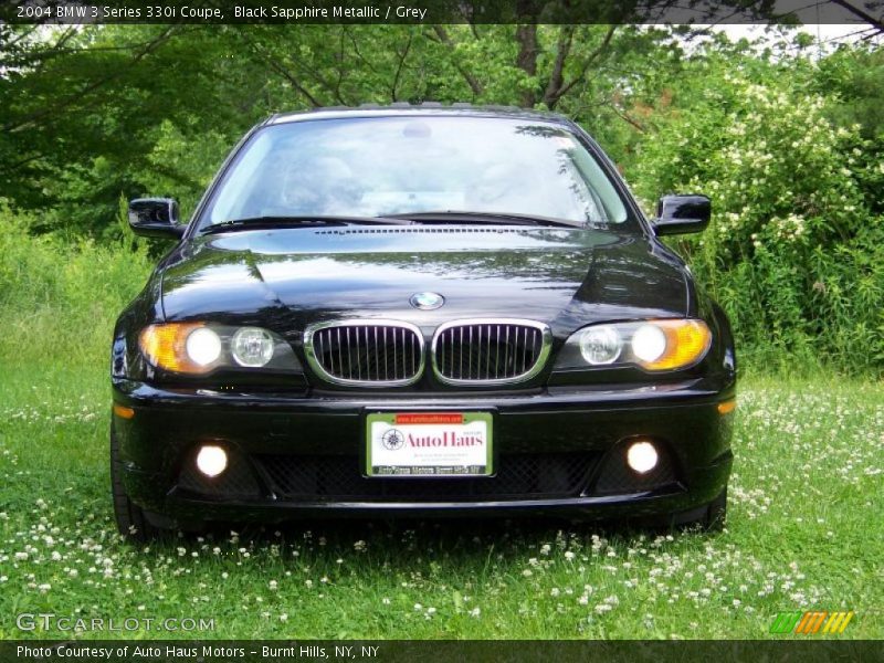Black Sapphire Metallic / Grey 2004 BMW 3 Series 330i Coupe