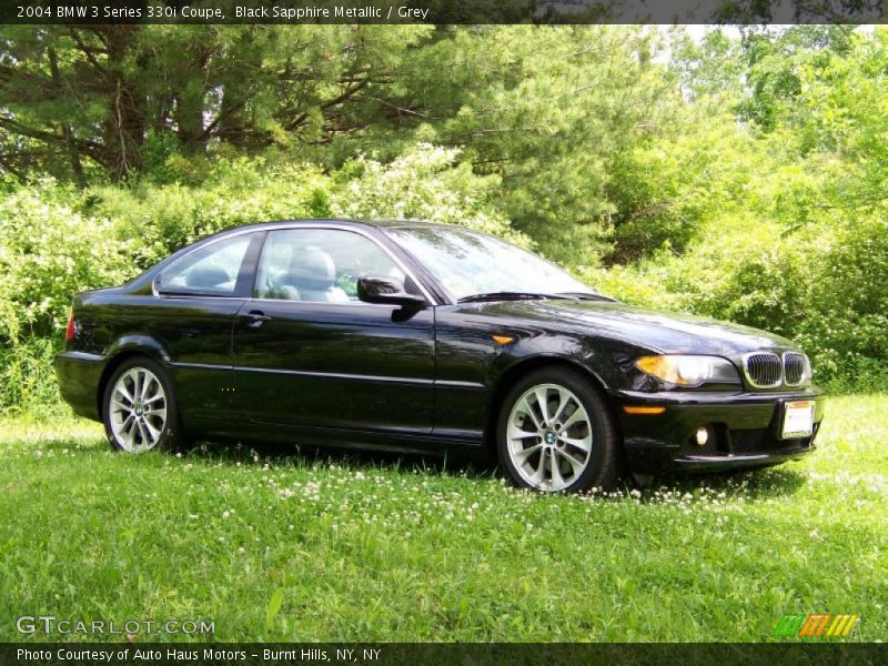 Black Sapphire Metallic / Grey 2004 BMW 3 Series 330i Coupe
