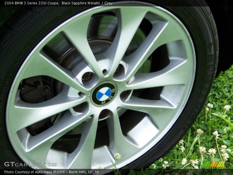 Black Sapphire Metallic / Grey 2004 BMW 3 Series 330i Coupe
