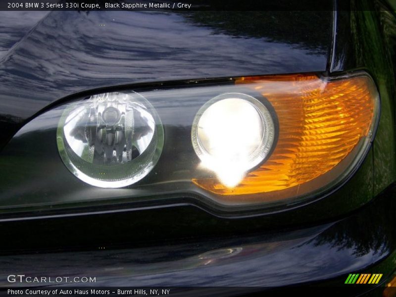 Black Sapphire Metallic / Grey 2004 BMW 3 Series 330i Coupe