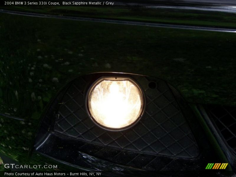Black Sapphire Metallic / Grey 2004 BMW 3 Series 330i Coupe