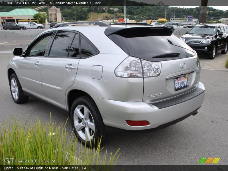 Millenium Silver Metallic / Black 2008 Lexus RX 350 AWD
