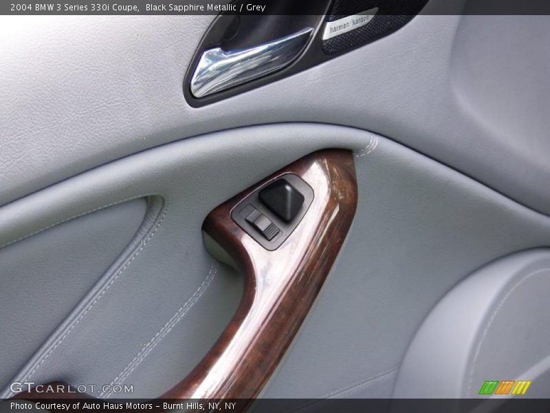 Black Sapphire Metallic / Grey 2004 BMW 3 Series 330i Coupe