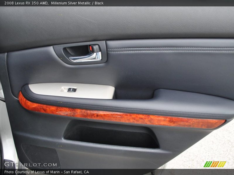 Millenium Silver Metallic / Black 2008 Lexus RX 350 AWD