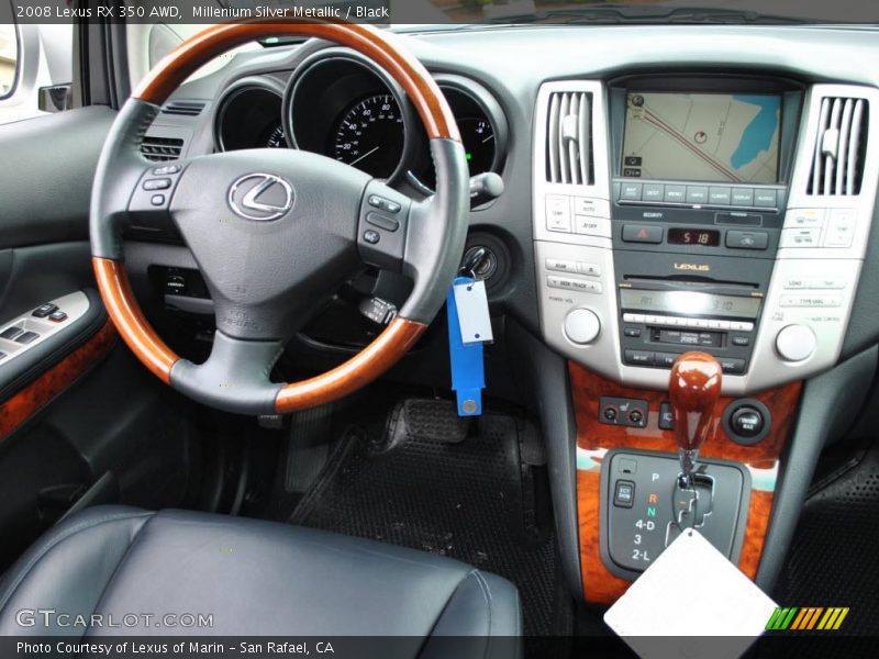 Millenium Silver Metallic / Black 2008 Lexus RX 350 AWD