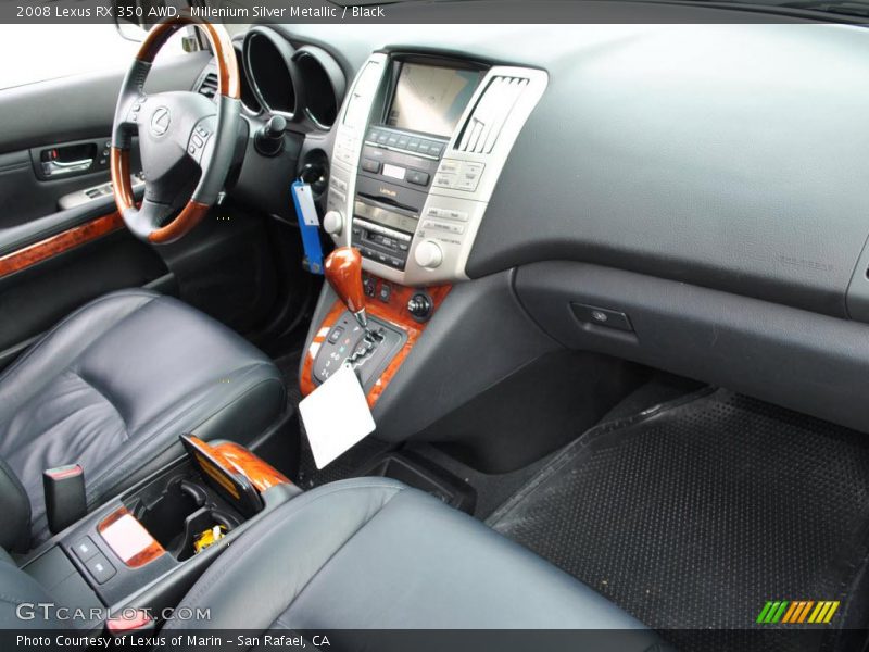 Millenium Silver Metallic / Black 2008 Lexus RX 350 AWD