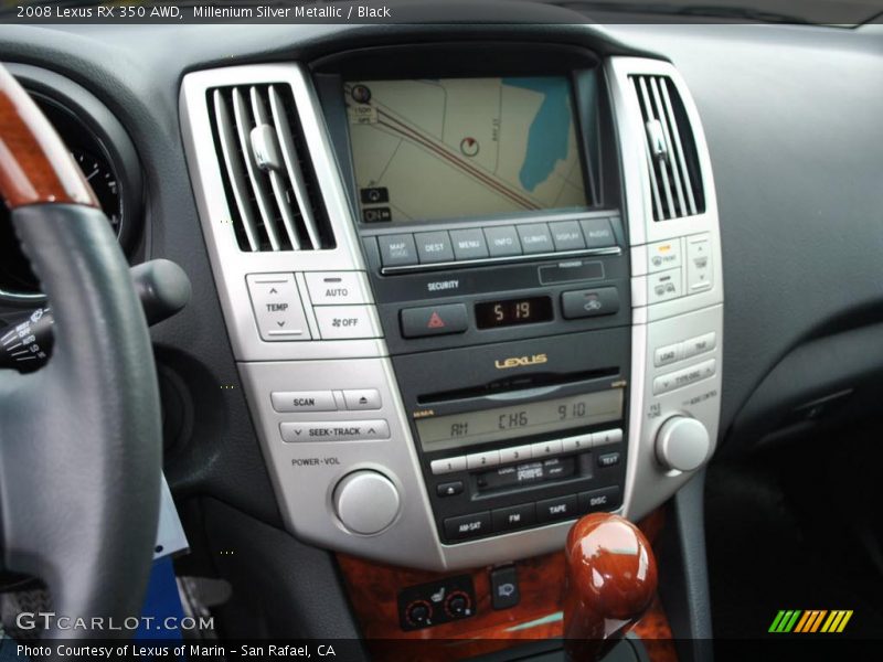 Millenium Silver Metallic / Black 2008 Lexus RX 350 AWD