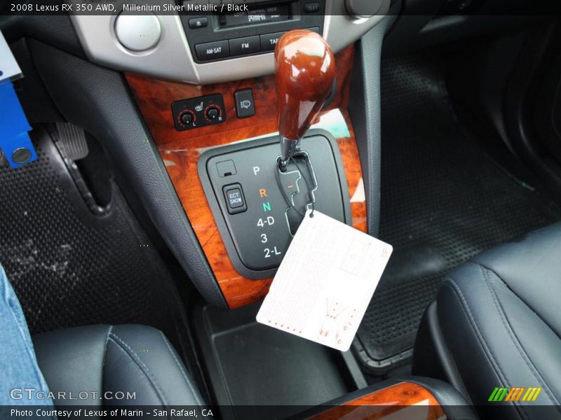 Millenium Silver Metallic / Black 2008 Lexus RX 350 AWD