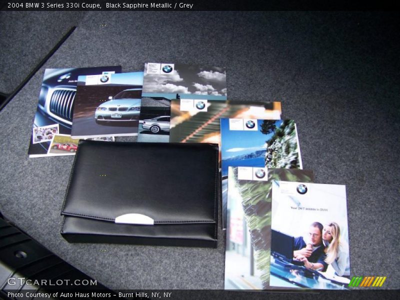 Black Sapphire Metallic / Grey 2004 BMW 3 Series 330i Coupe