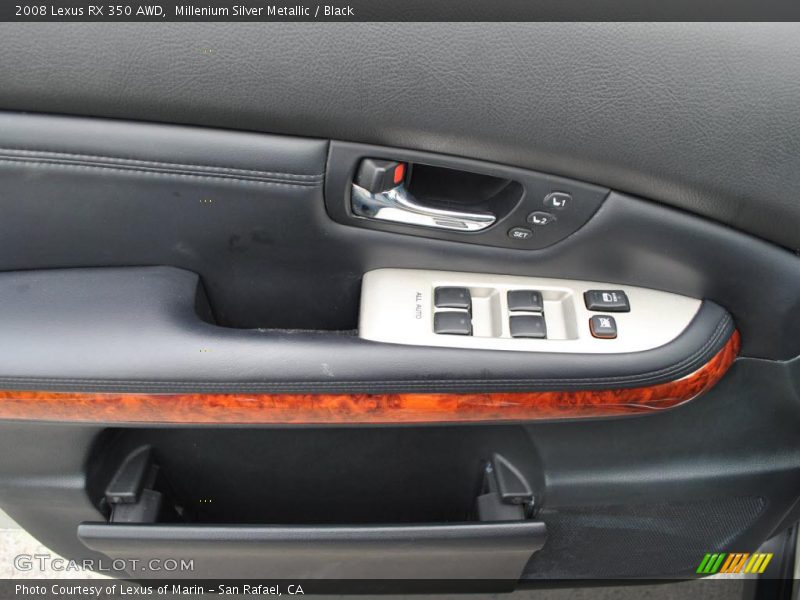 Millenium Silver Metallic / Black 2008 Lexus RX 350 AWD