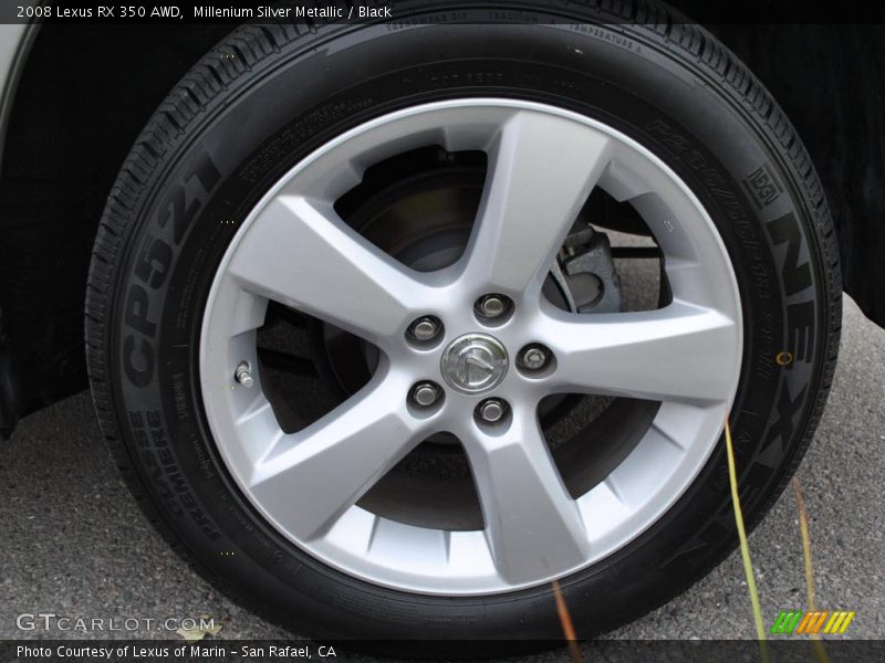 Millenium Silver Metallic / Black 2008 Lexus RX 350 AWD
