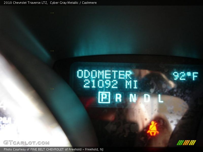 Cyber Gray Metallic / Cashmere 2010 Chevrolet Traverse LTZ