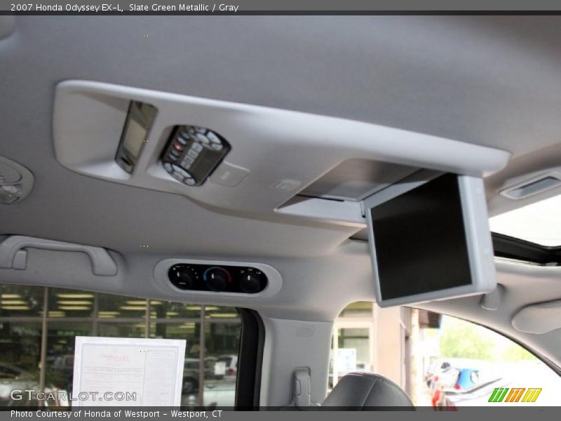 Slate Green Metallic / Gray 2007 Honda Odyssey EX-L