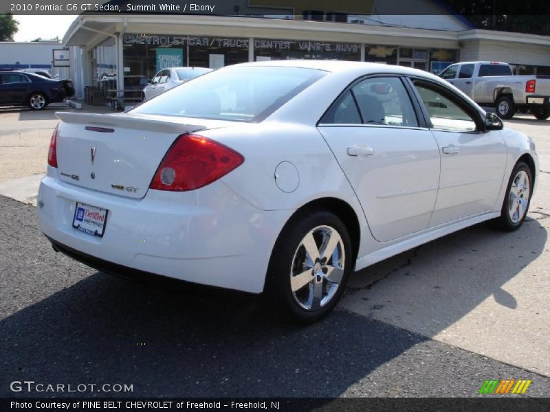 Summit White / Ebony 2010 Pontiac G6 GT Sedan
