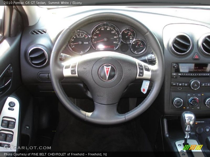 Summit White / Ebony 2010 Pontiac G6 GT Sedan