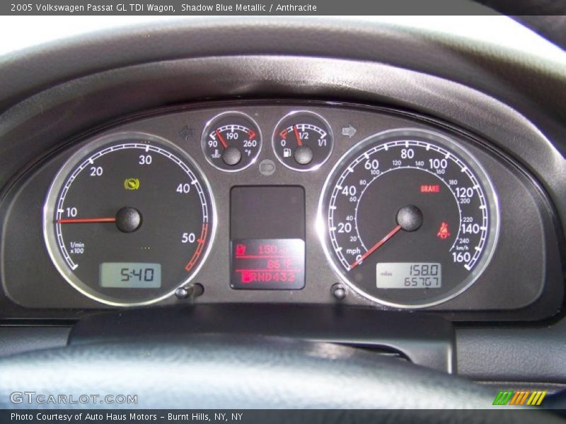 Shadow Blue Metallic / Anthracite 2005 Volkswagen Passat GL TDI Wagon