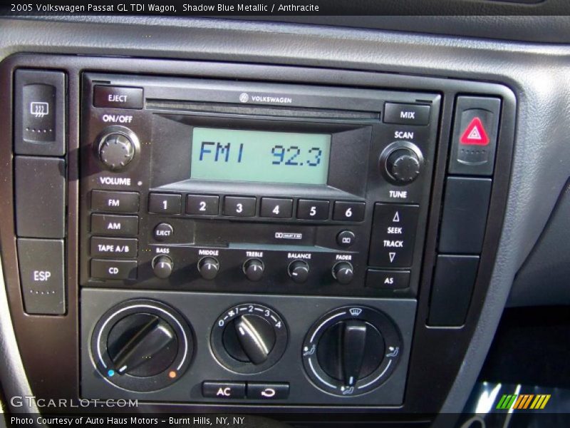 Shadow Blue Metallic / Anthracite 2005 Volkswagen Passat GL TDI Wagon