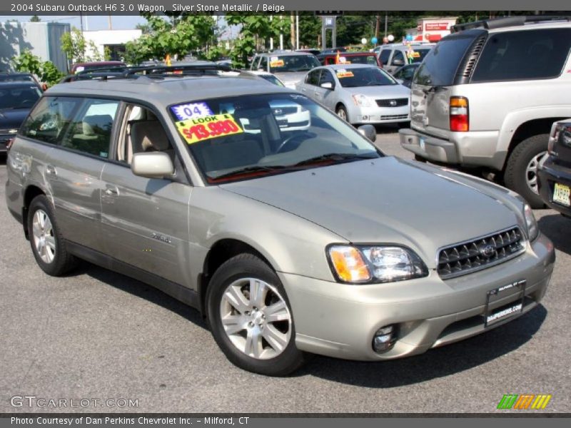 Silver Stone Metallic / Beige 2004 Subaru Outback H6 3.0 Wagon