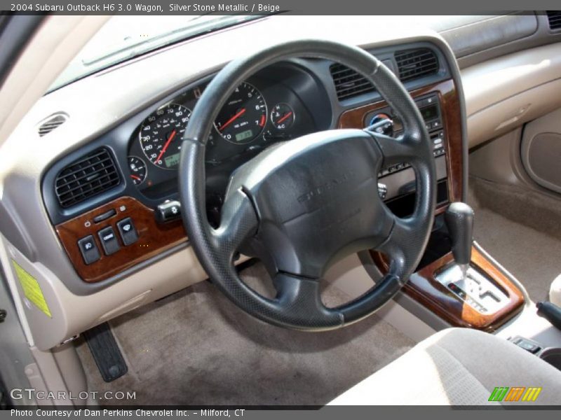 Silver Stone Metallic / Beige 2004 Subaru Outback H6 3.0 Wagon