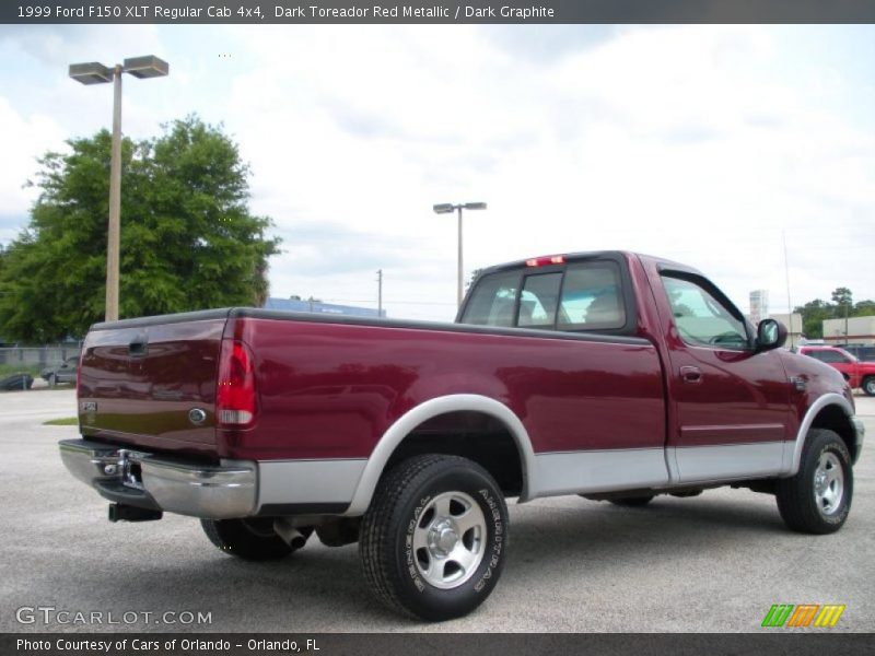 Dark Toreador Red Metallic / Dark Graphite 1999 Ford F150 XLT Regular Cab 4x4
