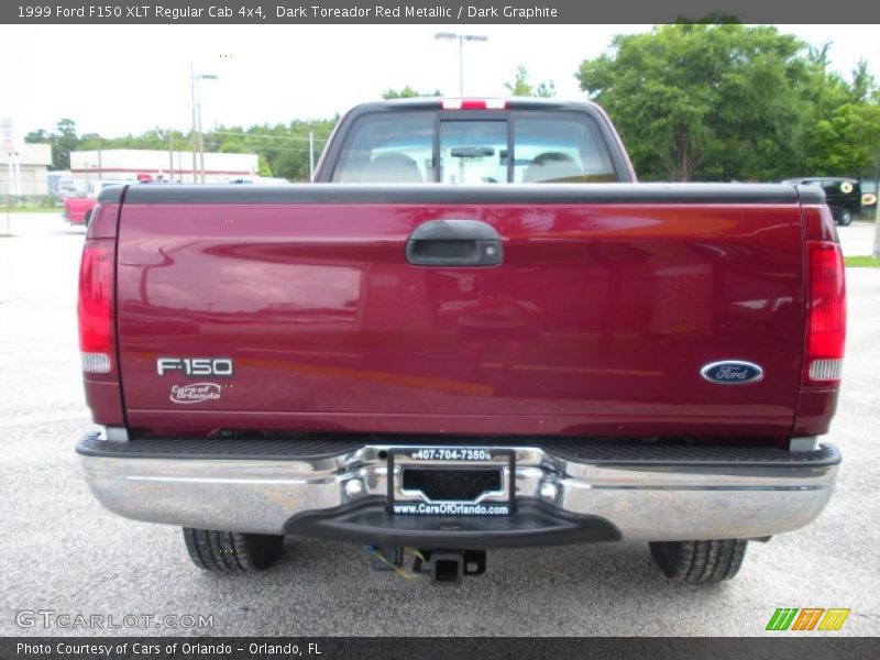 Dark Toreador Red Metallic / Dark Graphite 1999 Ford F150 XLT Regular Cab 4x4