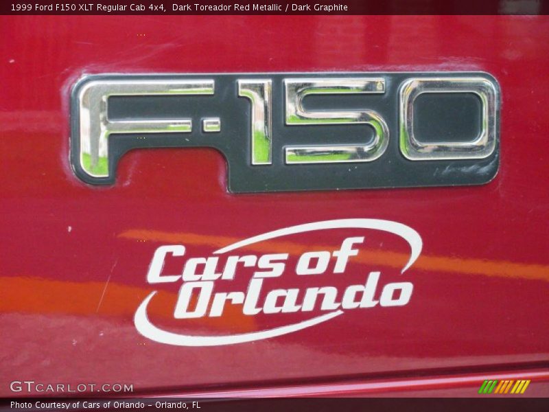 Dark Toreador Red Metallic / Dark Graphite 1999 Ford F150 XLT Regular Cab 4x4