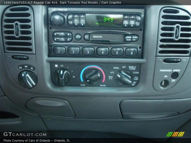 Dark Toreador Red Metallic / Dark Graphite 1999 Ford F150 XLT Regular Cab 4x4