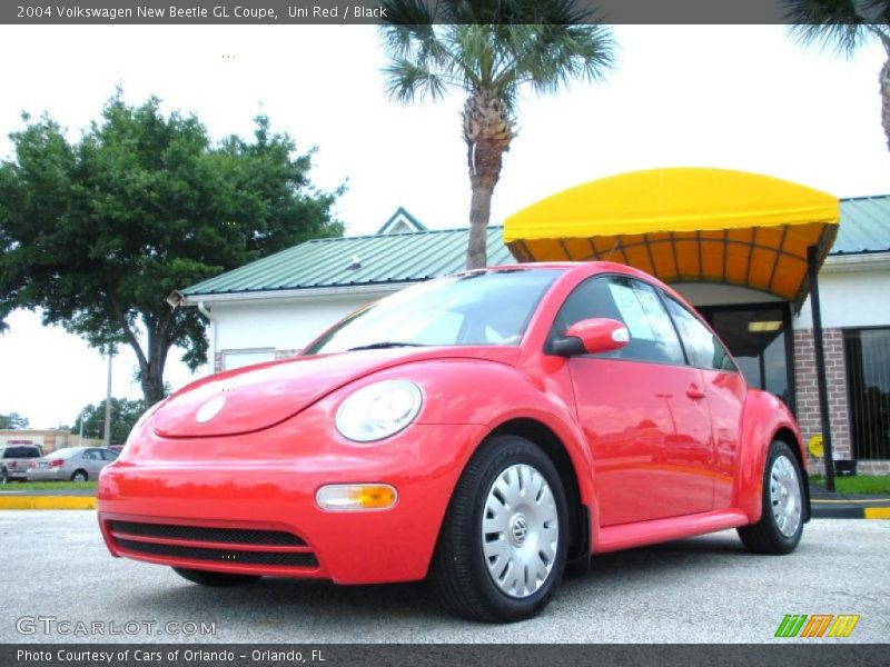 Uni Red / Black 2004 Volkswagen New Beetle GL Coupe