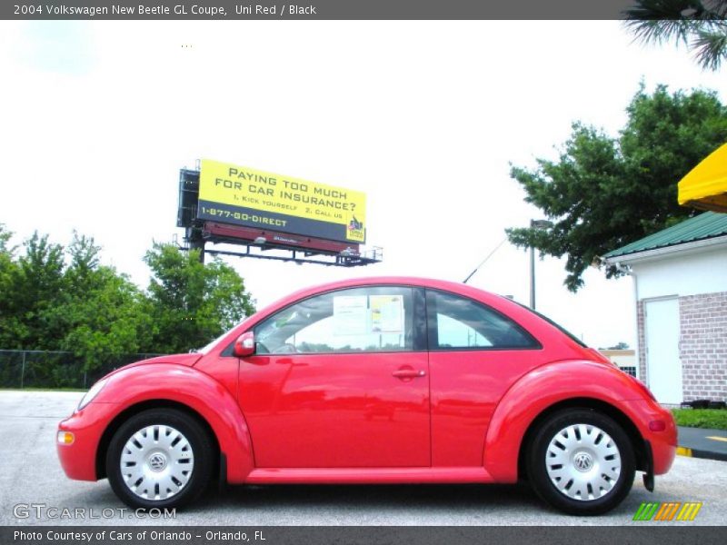 Uni Red / Black 2004 Volkswagen New Beetle GL Coupe
