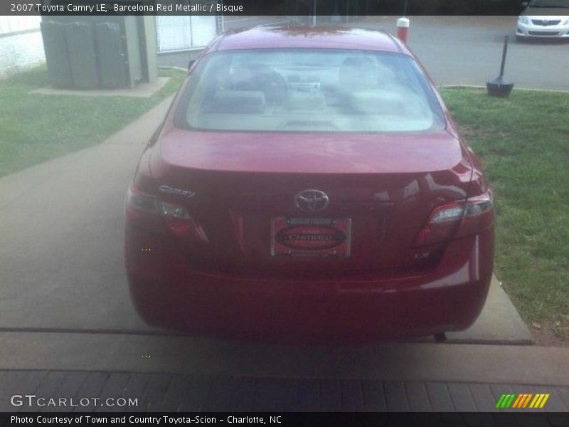 Barcelona Red Metallic / Bisque 2007 Toyota Camry LE