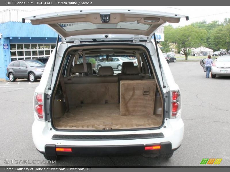 Taffeta White / Saddle 2007 Honda Pilot EX-L 4WD