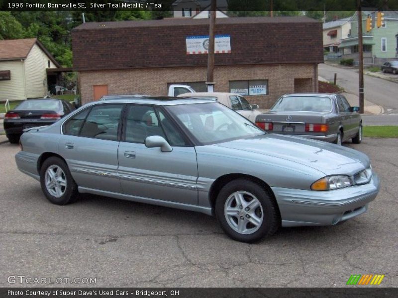 Silver Teal Metallic / Teal 1996 Pontiac Bonneville SE