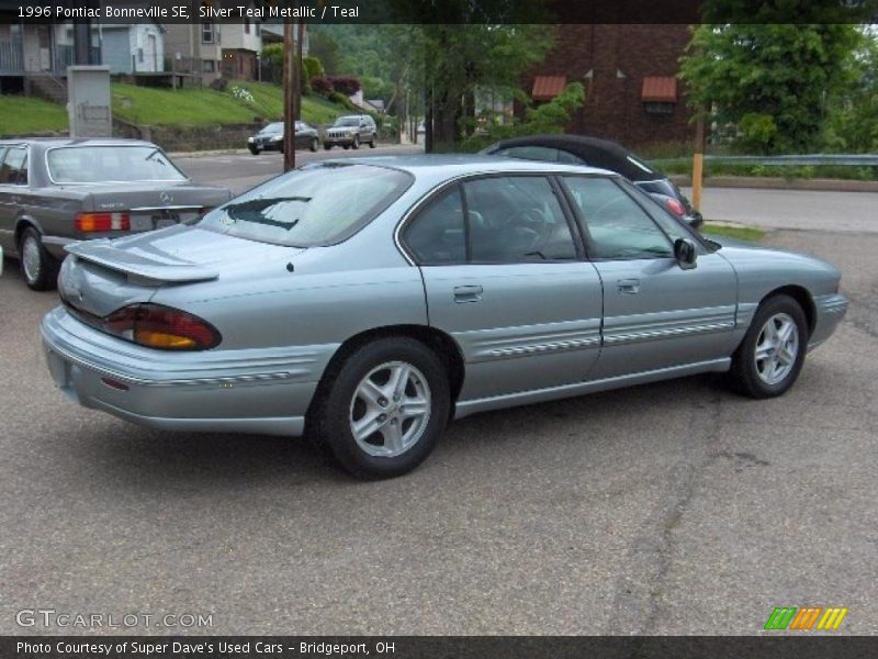 Silver Teal Metallic / Teal 1996 Pontiac Bonneville SE