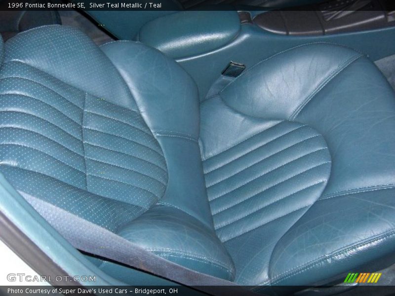 Silver Teal Metallic / Teal 1996 Pontiac Bonneville SE