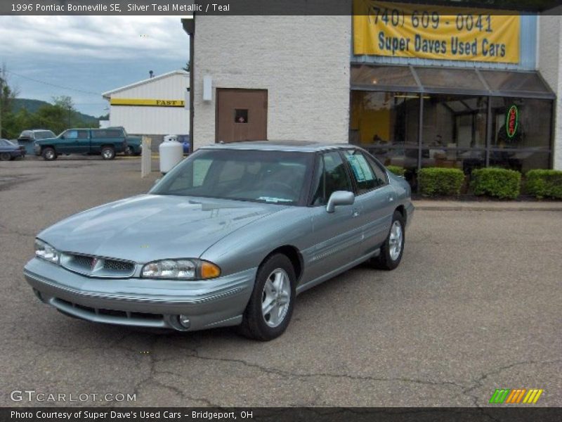 Silver Teal Metallic / Teal 1996 Pontiac Bonneville SE