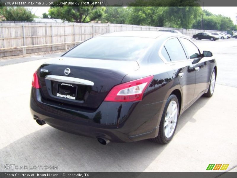 Super Black / Frost Leather 2009 Nissan Maxima 3.5 SV