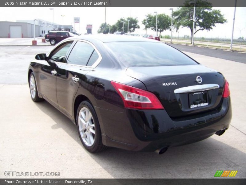 Super Black / Frost Leather 2009 Nissan Maxima 3.5 SV