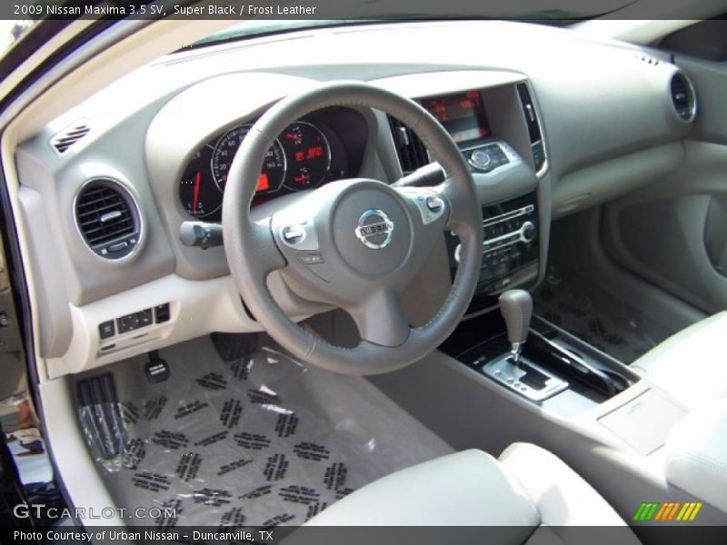 Super Black / Frost Leather 2009 Nissan Maxima 3.5 SV