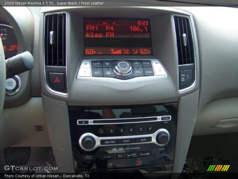 Super Black / Frost Leather 2009 Nissan Maxima 3.5 SV
