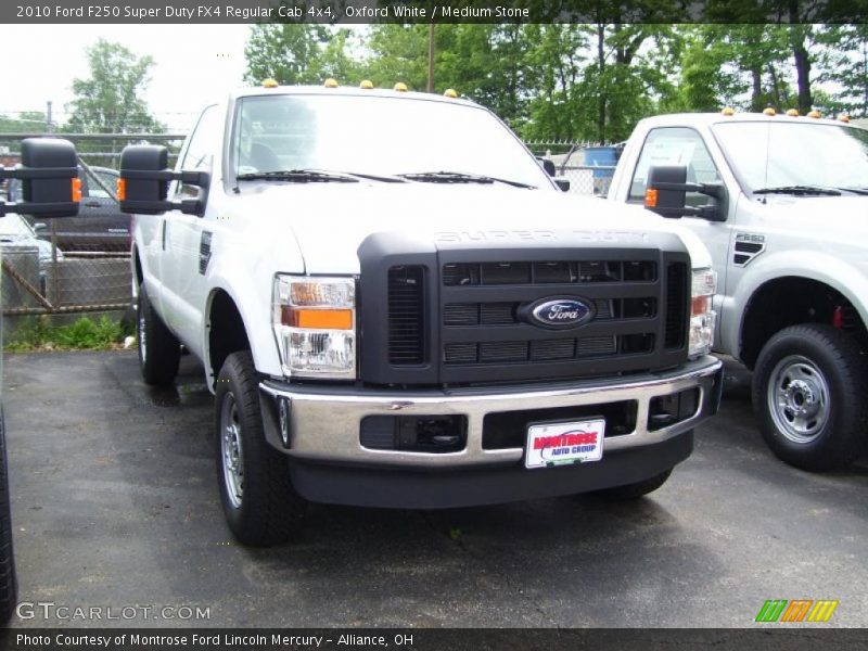 Oxford White / Medium Stone 2010 Ford F250 Super Duty FX4 Regular Cab 4x4