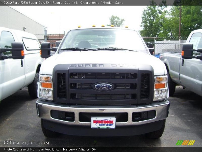 Oxford White / Medium Stone 2010 Ford F250 Super Duty FX4 Regular Cab 4x4