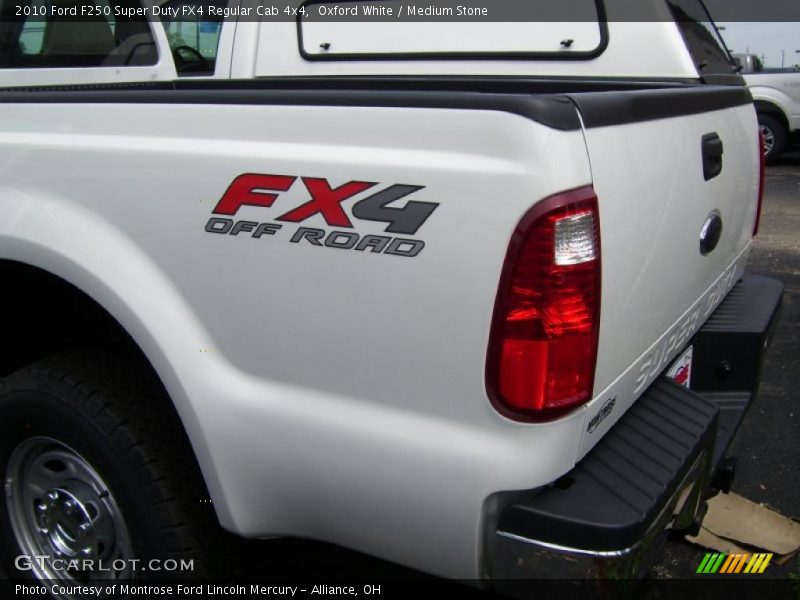 Oxford White / Medium Stone 2010 Ford F250 Super Duty FX4 Regular Cab 4x4