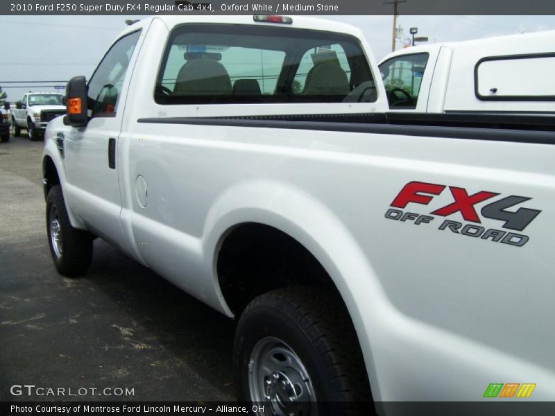 Oxford White / Medium Stone 2010 Ford F250 Super Duty FX4 Regular Cab 4x4