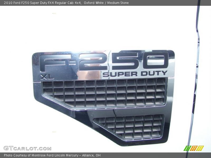 Oxford White / Medium Stone 2010 Ford F250 Super Duty FX4 Regular Cab 4x4